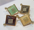 4 Pcs Hijab Pins Squire designed Buttons, Strong Hijab Pins for Women Brooch