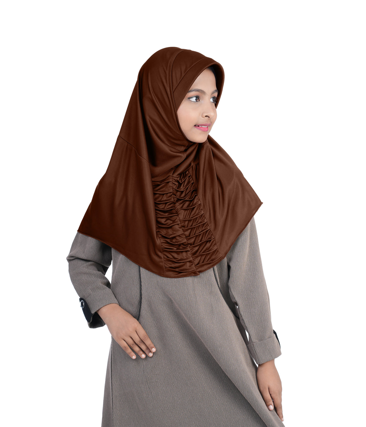 Mehar Nisa Hijab for Girls Hijabs Modest Wear with Front Pleated Detaili