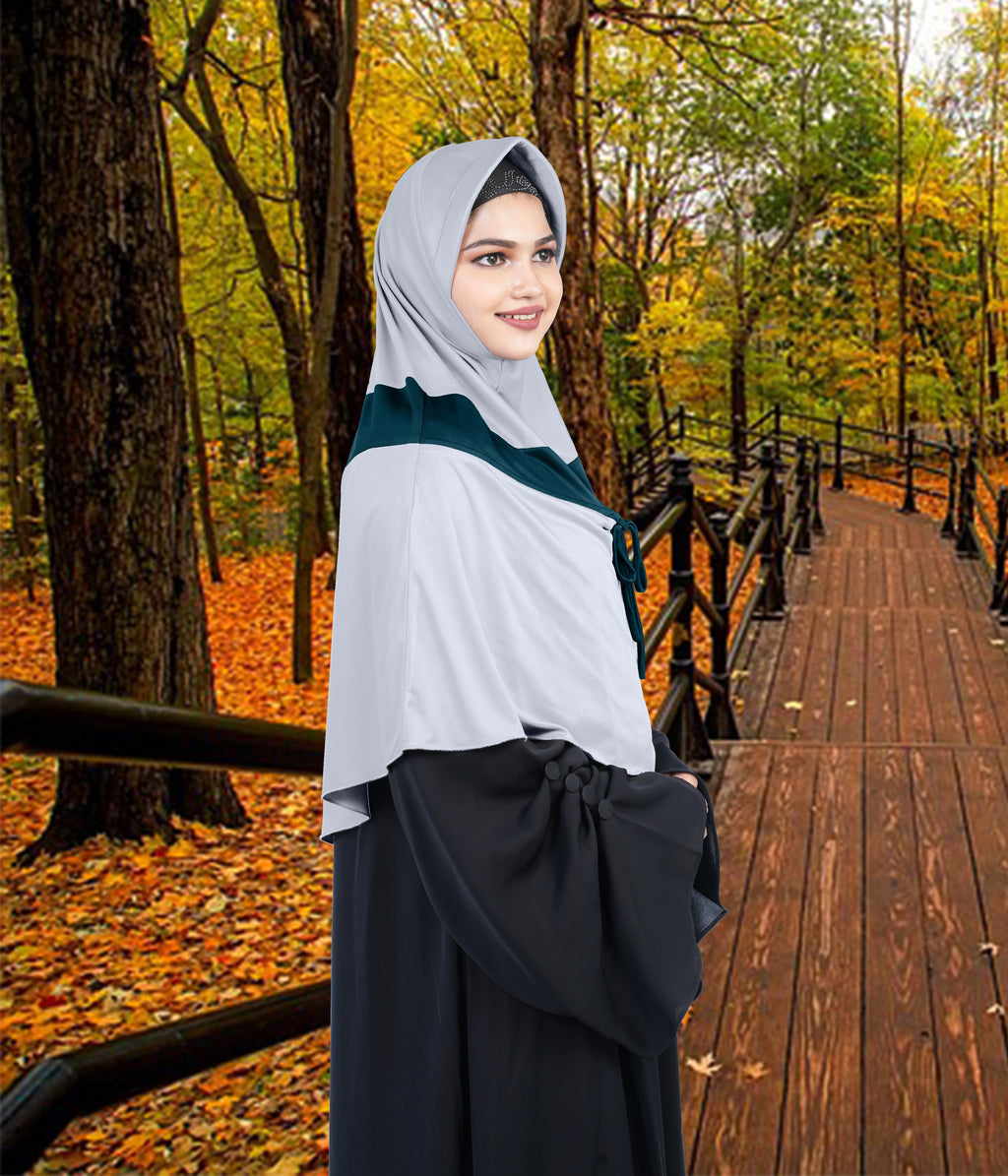 Mehar Shakira Elegant Dual-Tone Knot Hijab
