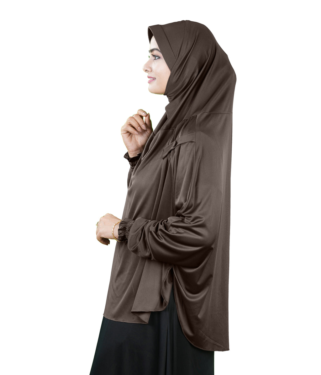 Mehar Hijabs Modest Elegant Saima Farasha type Hijab – One-Piece Modest