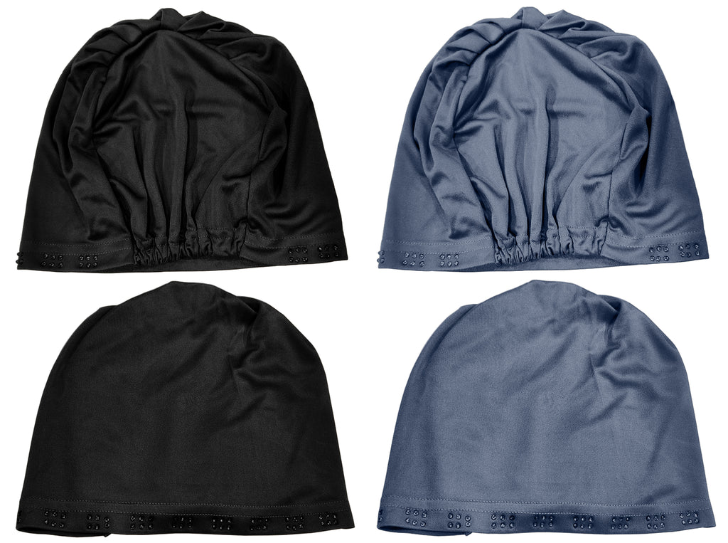 Mehar Hijab Women's Hair Bonnet SD Cap (set of 2)