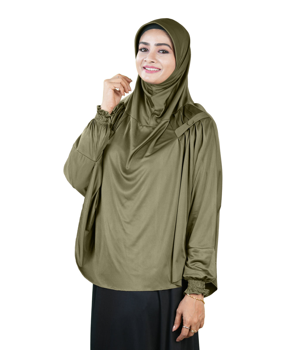 Mehar Hijabs Modest Elegant Saima Farasha type Hijab – One-Piece