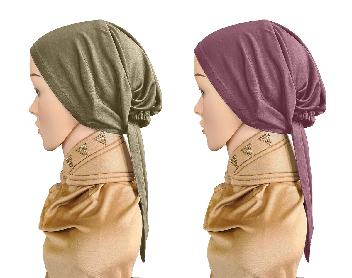 Women's Stylish Malka tale caps (set of 2)