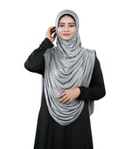 Modest Fashion by Mehar Laila Two-Piece Frilled Hijab Set