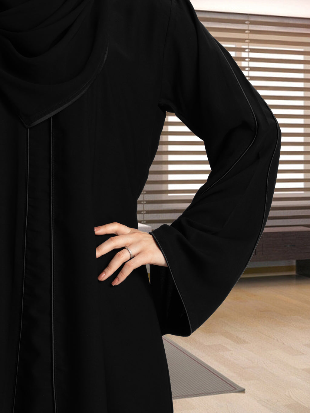 Mehar Women's Stylish Designer Aain Abaya