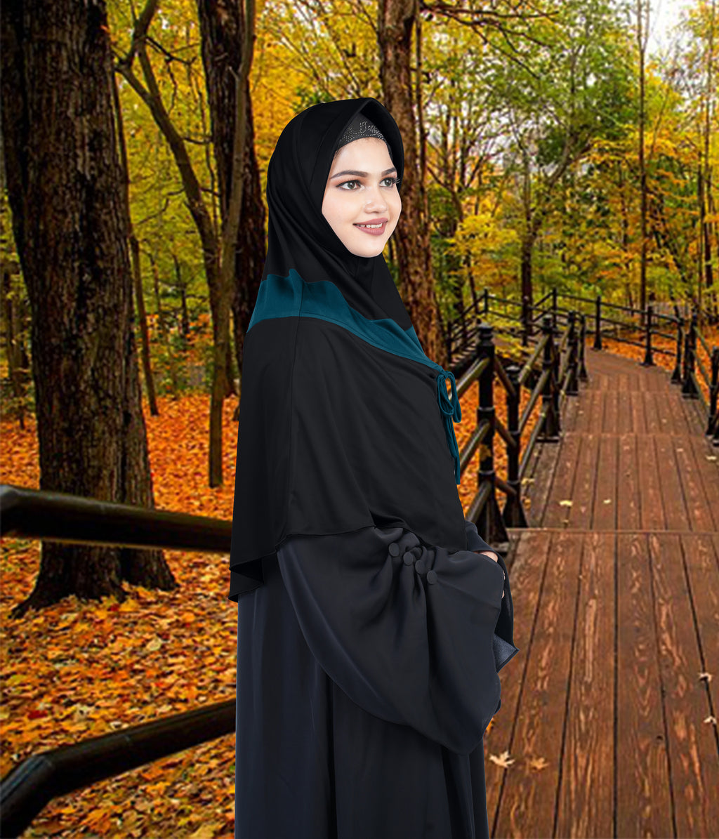 Mehar Shakira Elegant Dual-Tone Knot Hijab