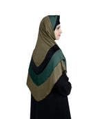 Mehar Hijab's Modest Women's Stylish Designs Layered Elegance Dilsha Color Blend