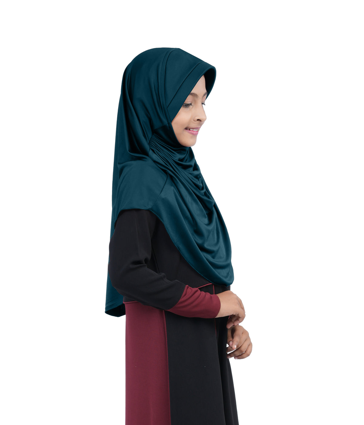 Mehar Diya Hijab for Girls – Premium Black Ready-to-Wear Islamic Hijab |