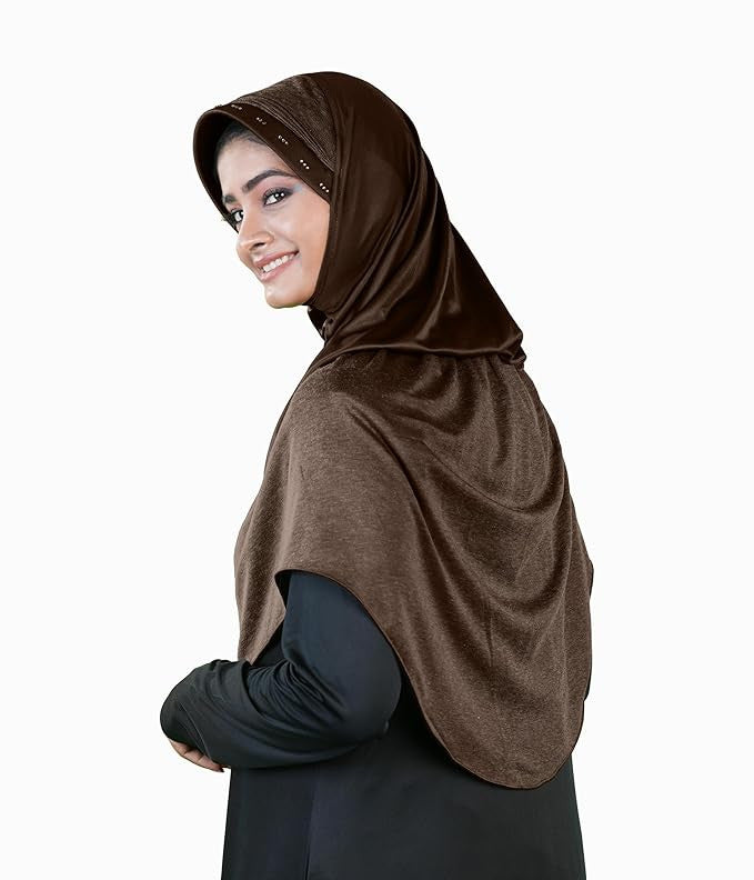 Mehar Hijab Muslim Women's Dual Layer & Dual Texture Fabric Zaira Hijab