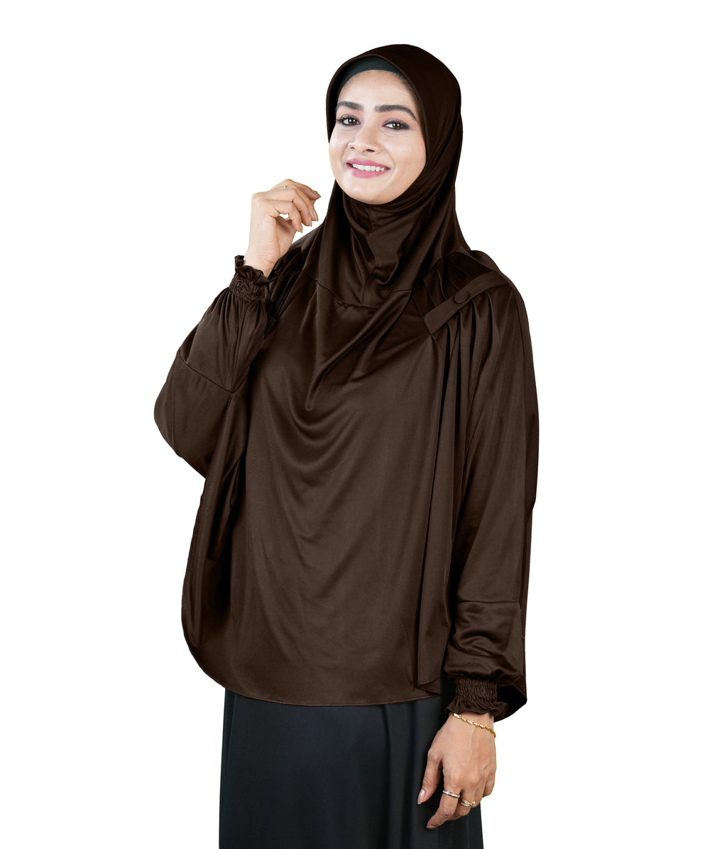 Mehar Hijabs Modest Elegant Saima Farasha type Hijab – One-Piece