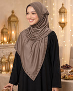 MEHAR Tarana wraparound hijab in Formal Grey - Colour: Formal Grey