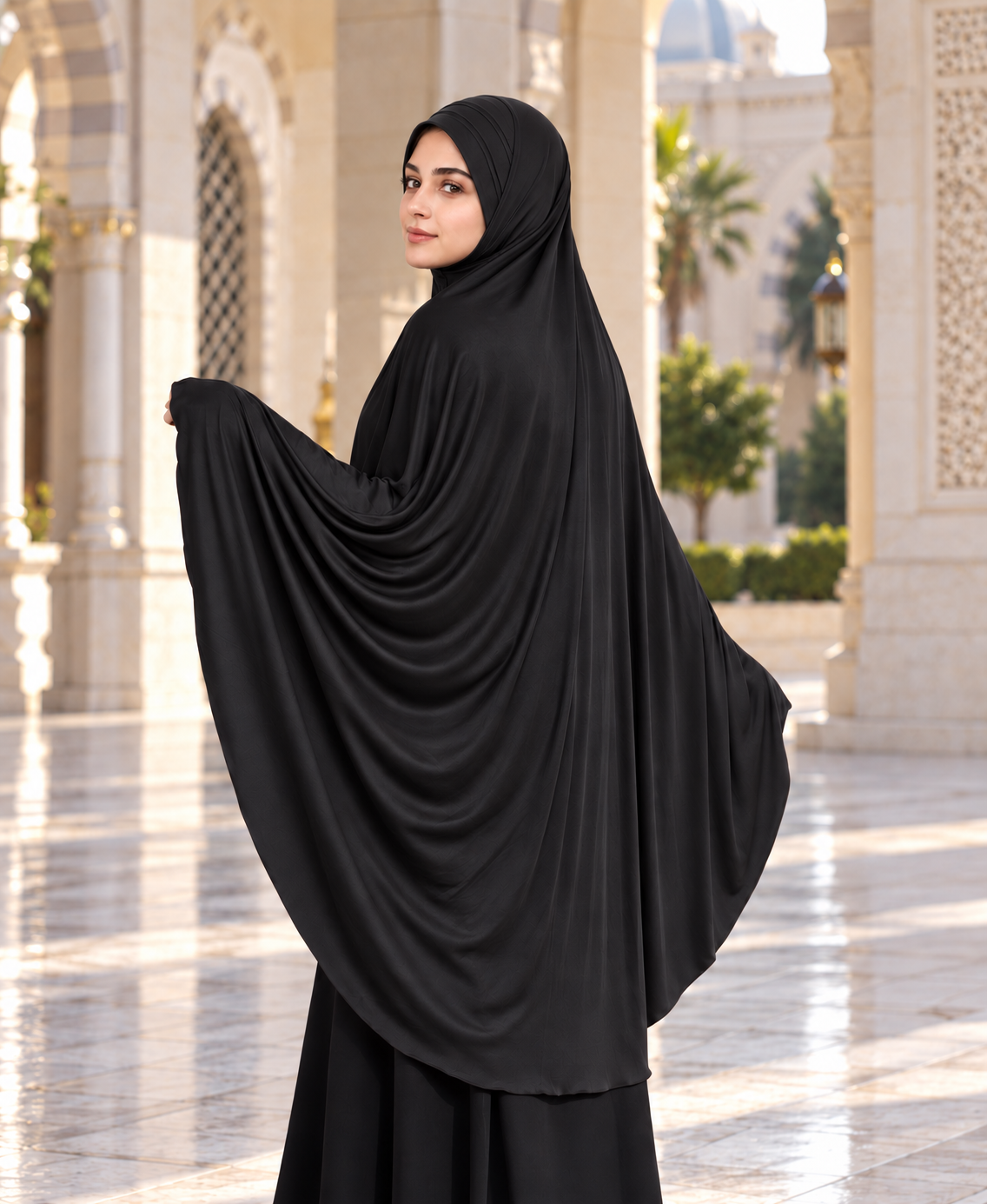 Mehar Zakia Long Hijab for Women | Mehar Signature Fabric | Modest Khimar