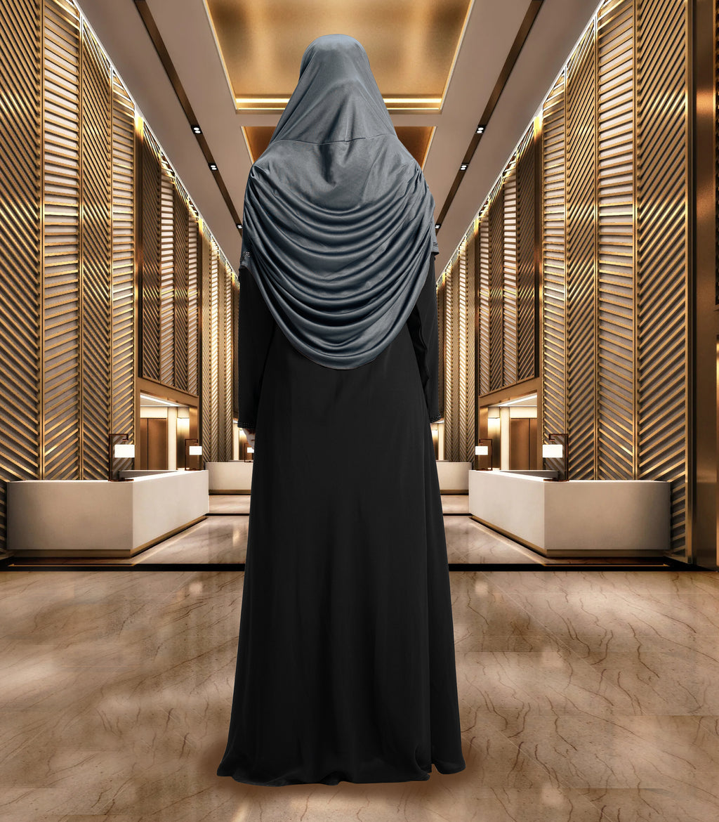 Mehar Hijab Aasimah Hijab in Grey