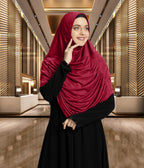 Mehar Hijab Aasimah Hijab in Maroon