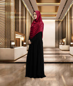Mehar Hijab Aasimah Hijab in Maroon