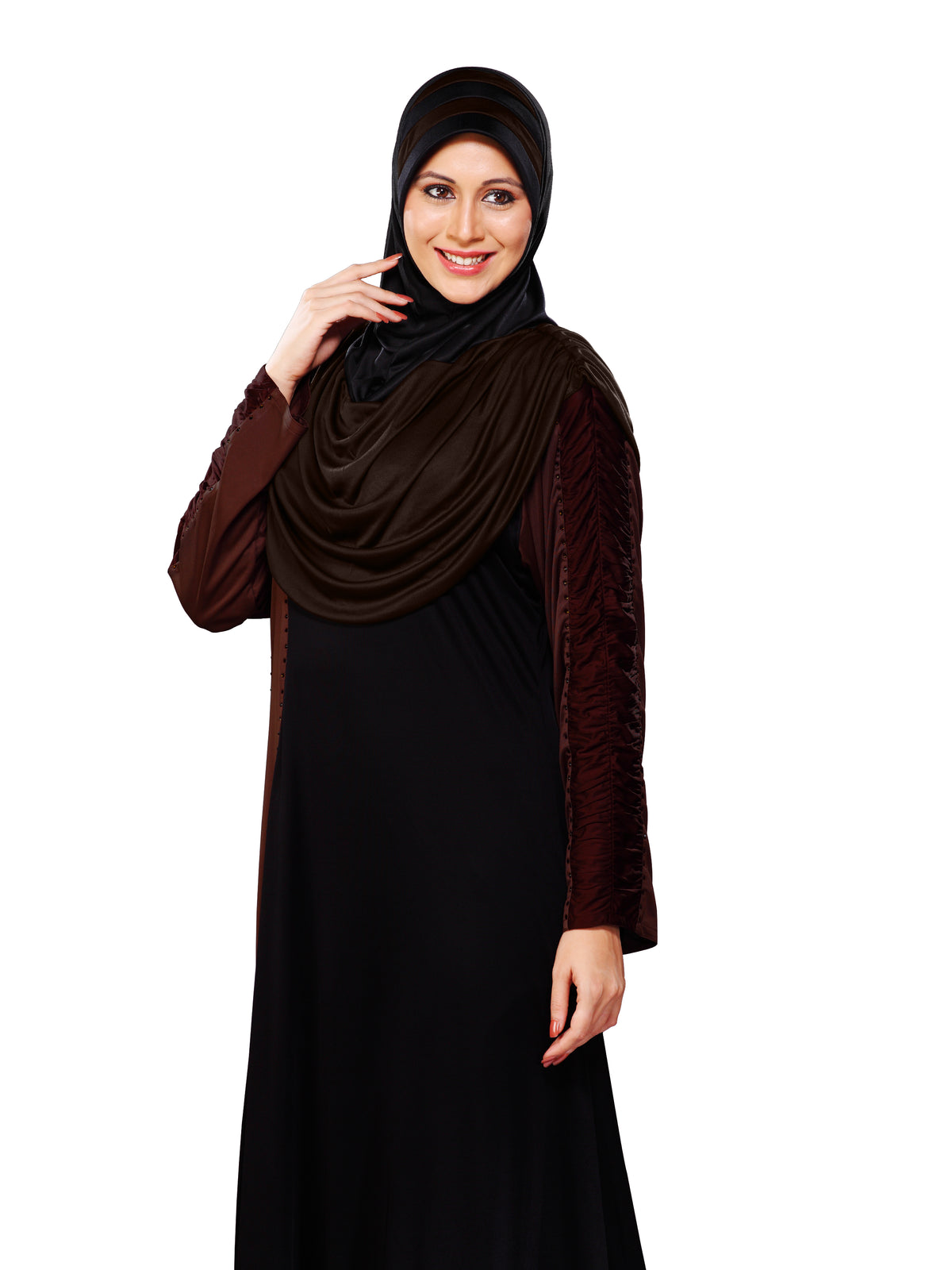 Mehar Hijab Afeefa Hijab in Cocco