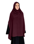 Modest Women's Stylish Soft Crepe Long AISHA Side Slit Salafi Hijab
