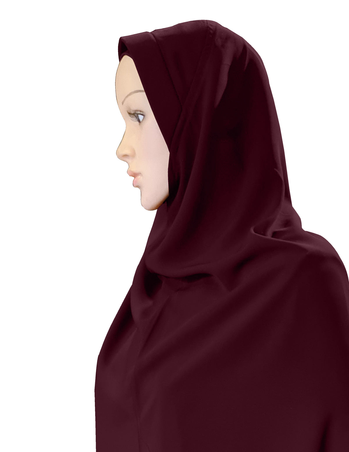Modest Women's Stylish Soft Crepe Long AISHA Side Slit Salafi Hijab