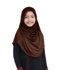Mehar Diya Hijab for Girls – Premium Black Ready-to-Wear Islamic Hijab |