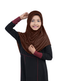 Mehar Diya Hijab for Girls – Premium Black Ready-to-Wear Islamic Hijab |