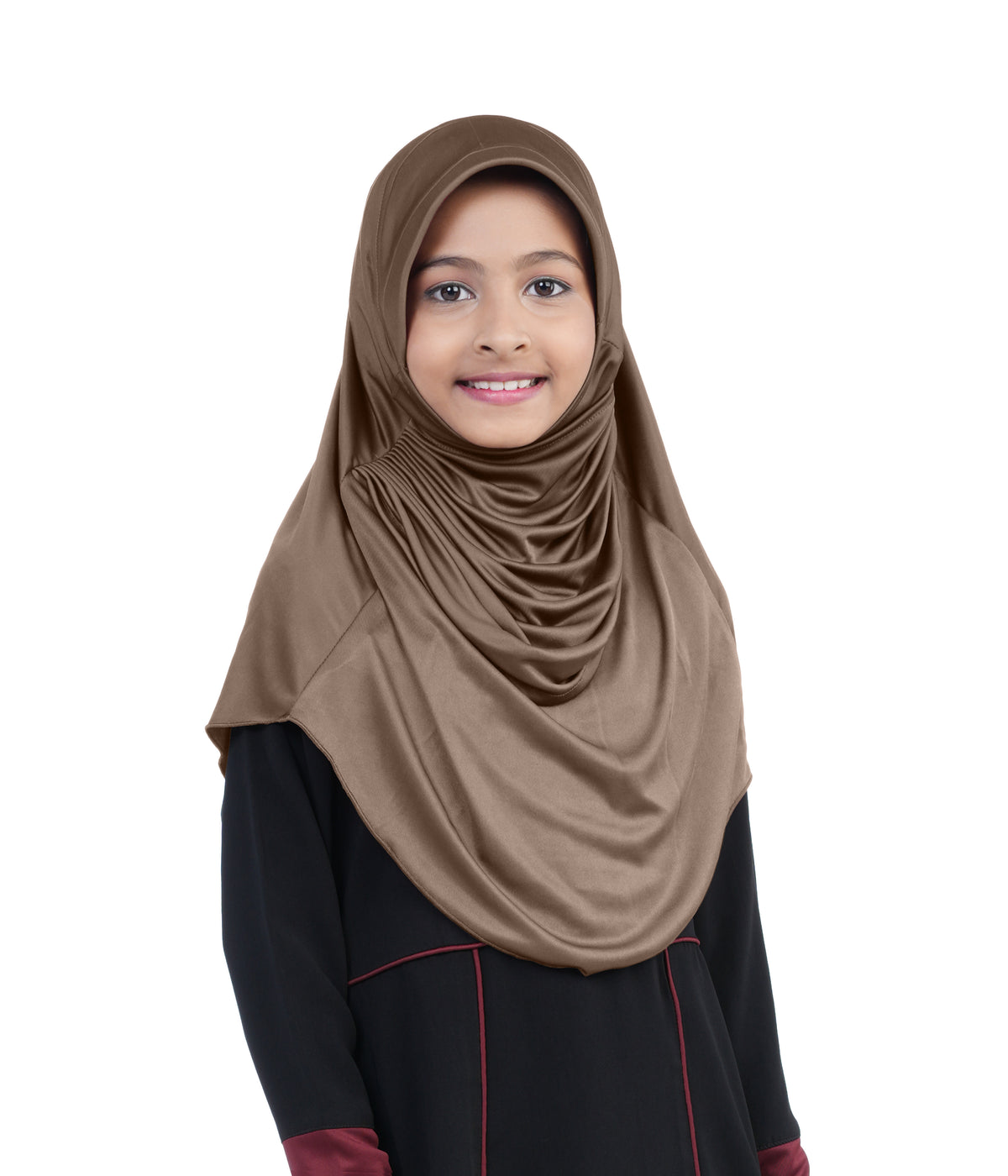 Mehar Diya Hijab for Girls – Premium Black Ready-to-Wear Islamic Hijab |