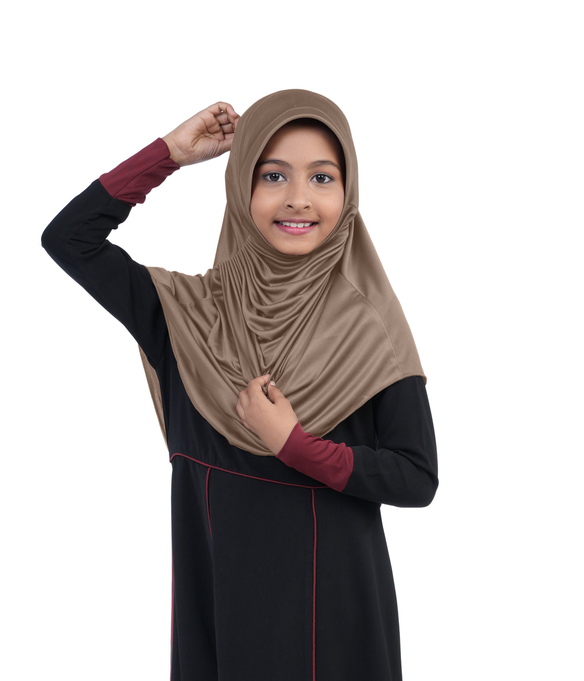 Mehar Diya Hijab for Girls – Premium Black Ready-to-Wear Islamic Hijab |