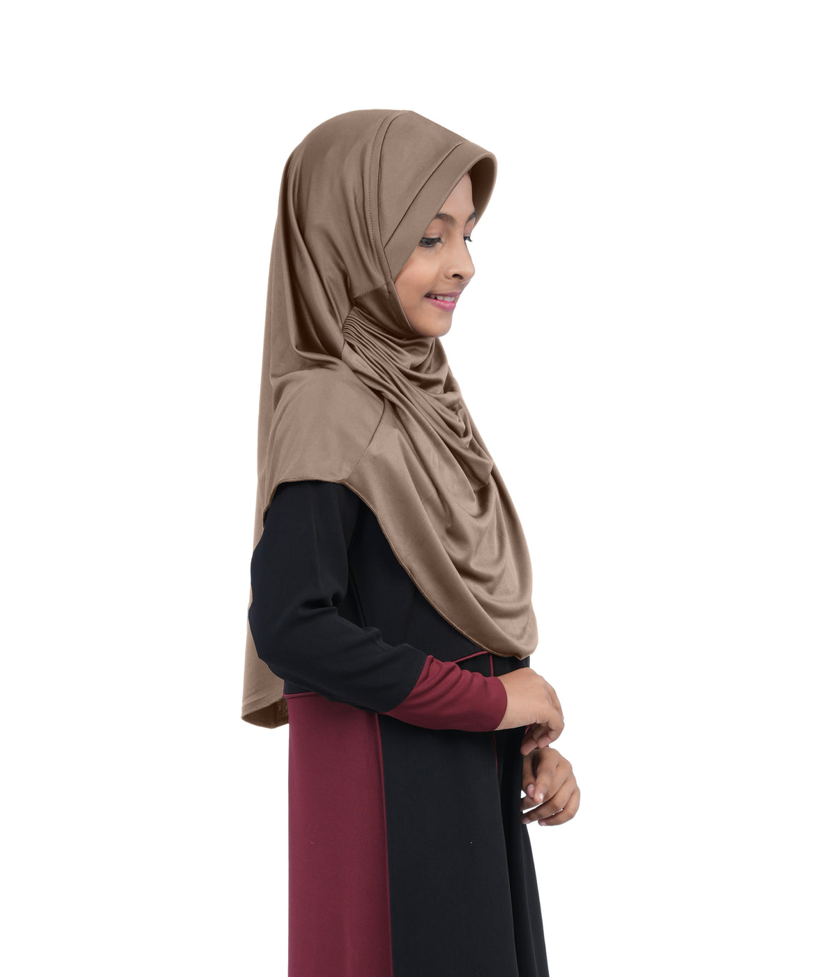 Mehar Diya Hijab for Girls – Premium Black Ready-to-Wear Islamic Hijab |