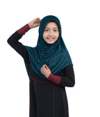 Mehar Diya Hijab for Girls – Premium Black Ready-to-Wear Islamic Hijab |