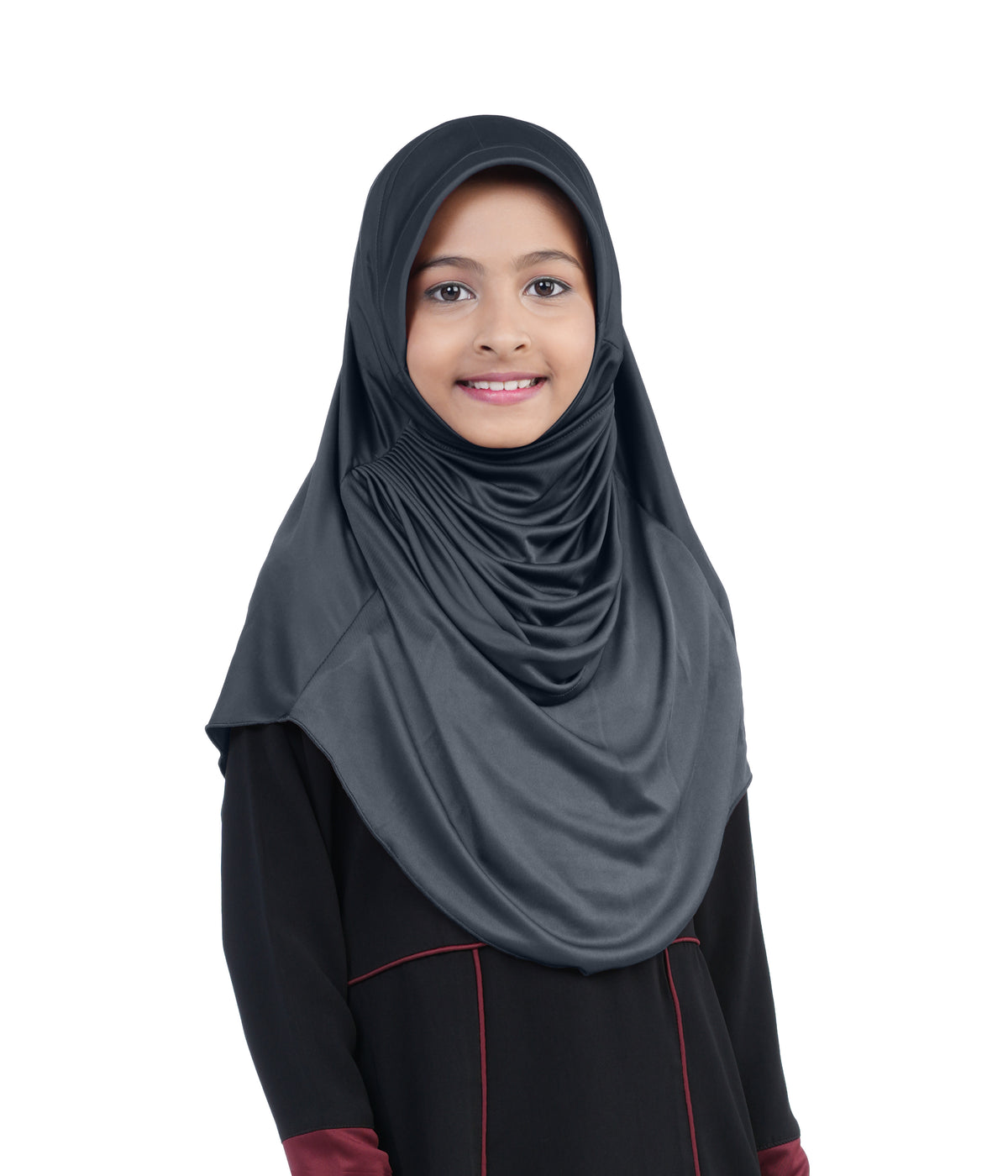 Mehar Diya Hijab for Girls – Premium Black Ready-to-Wear Islamic Hijab |