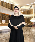 Mehar Dual-Tone Layered Elegance-Coverage-Comfort Razia Hijab