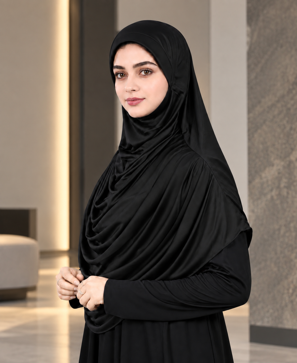 MEHAR Faeezah Hijab New & Improved for Women - Black / Dark Maroon / Maroon / Wine / Wild Berry