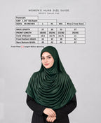 MEHAR HIJAB Faeezah ready-to-wear hijab in Bottle Green