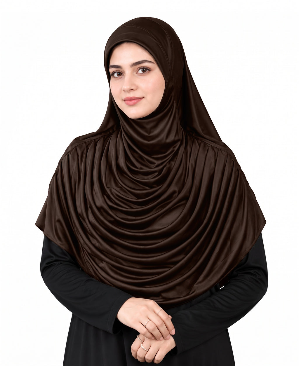 MEHAR HIJAB Faeezah Hijab in Cocco - front view