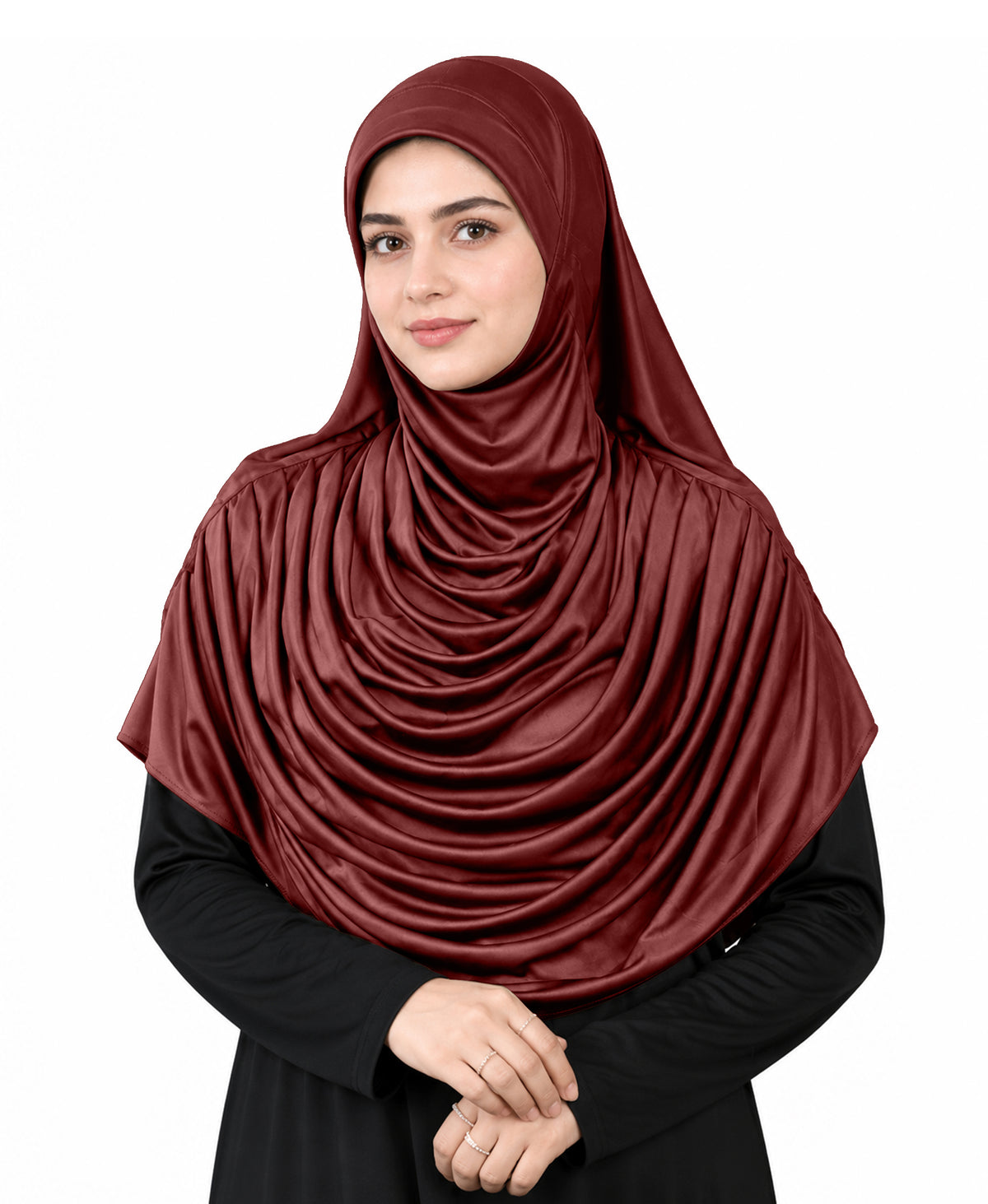 MEHAR HIJAB Faeezah Hijab New & Improved for Women - Black / Dark Maroon / Maroon / Wine / Wild Berry
