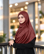 MEHAR Faeezah Hijab New & Improved for Women - Black / Dark Maroon / Maroon / Wine / Wild Berry