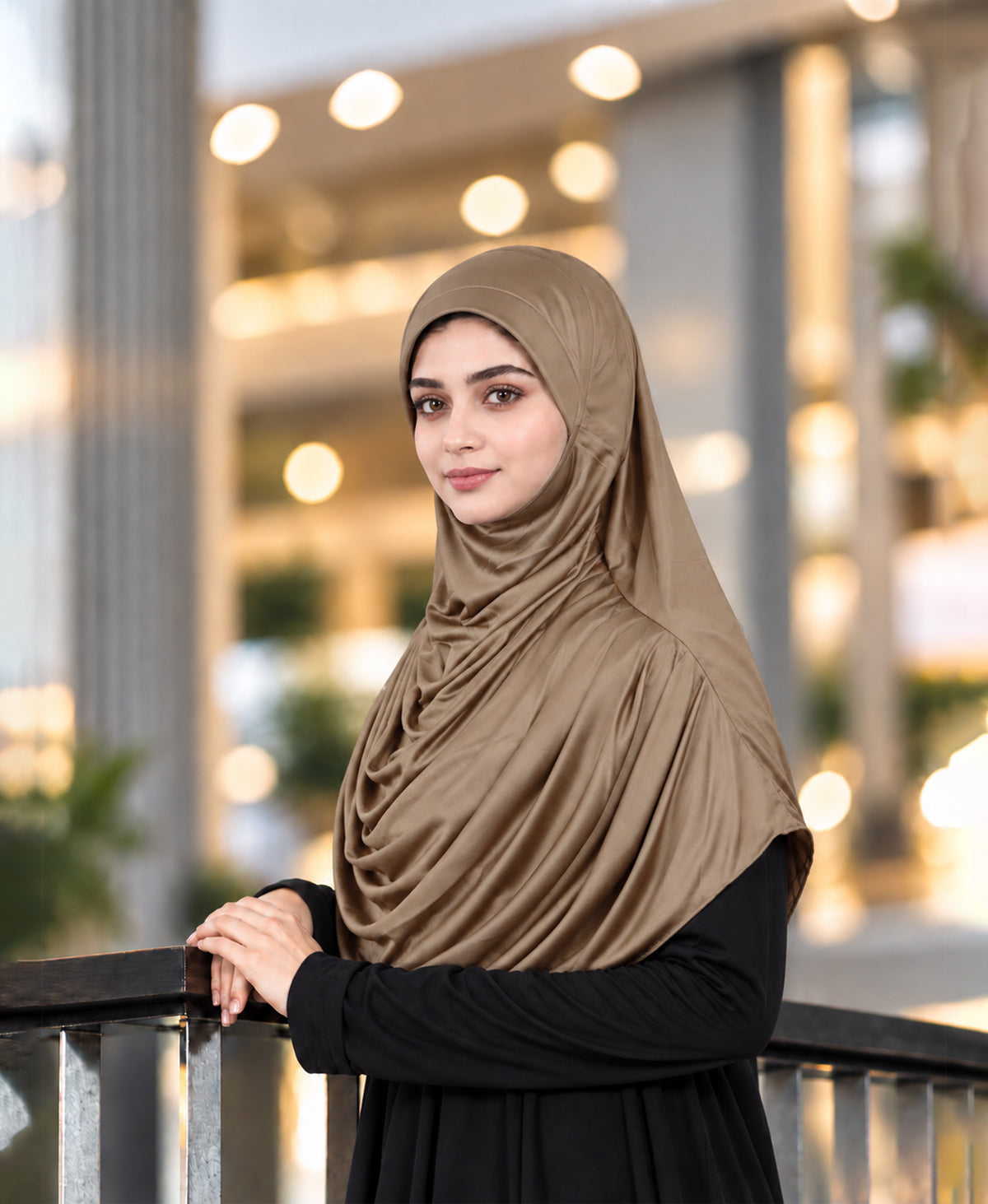 MEHAR HIJAB Faeezah Hijab New & Improved for Women - Chocolate / Dark Wheat / Cocco / Wheat / Oyster Grey