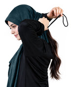 MEHAR HIJAB Faeezah ready-to-wear hijab in Deep Teal