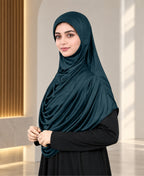 MEHAR HIJAB Faeezah ready-to-wear hijab in Deep Teal
