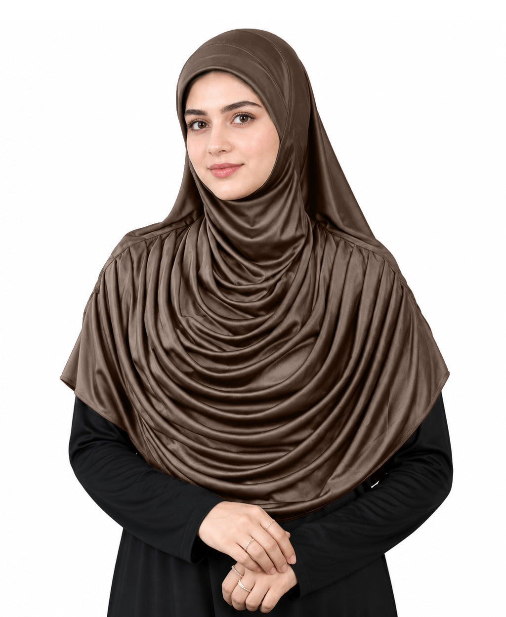 MEHAR HIJAB Faeezah ready-to-wear hijab in Formal Grey