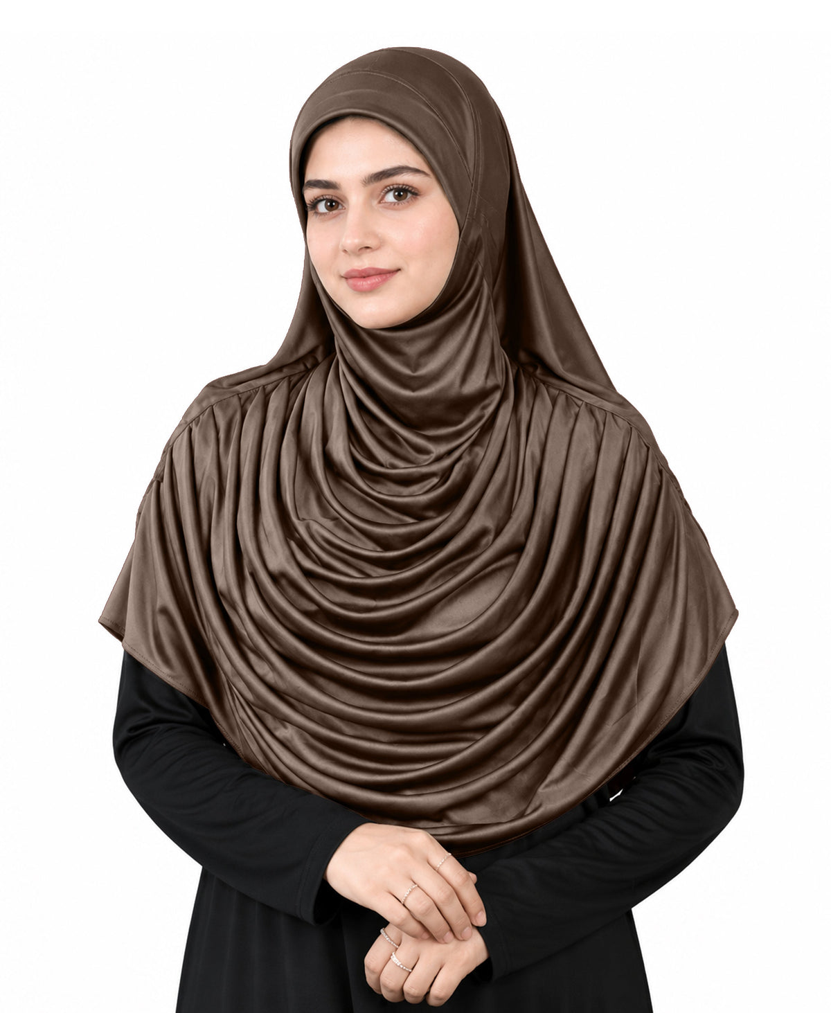 MEHAR HIJAB Faeezah ready-to-wear hijab in Formal Grey