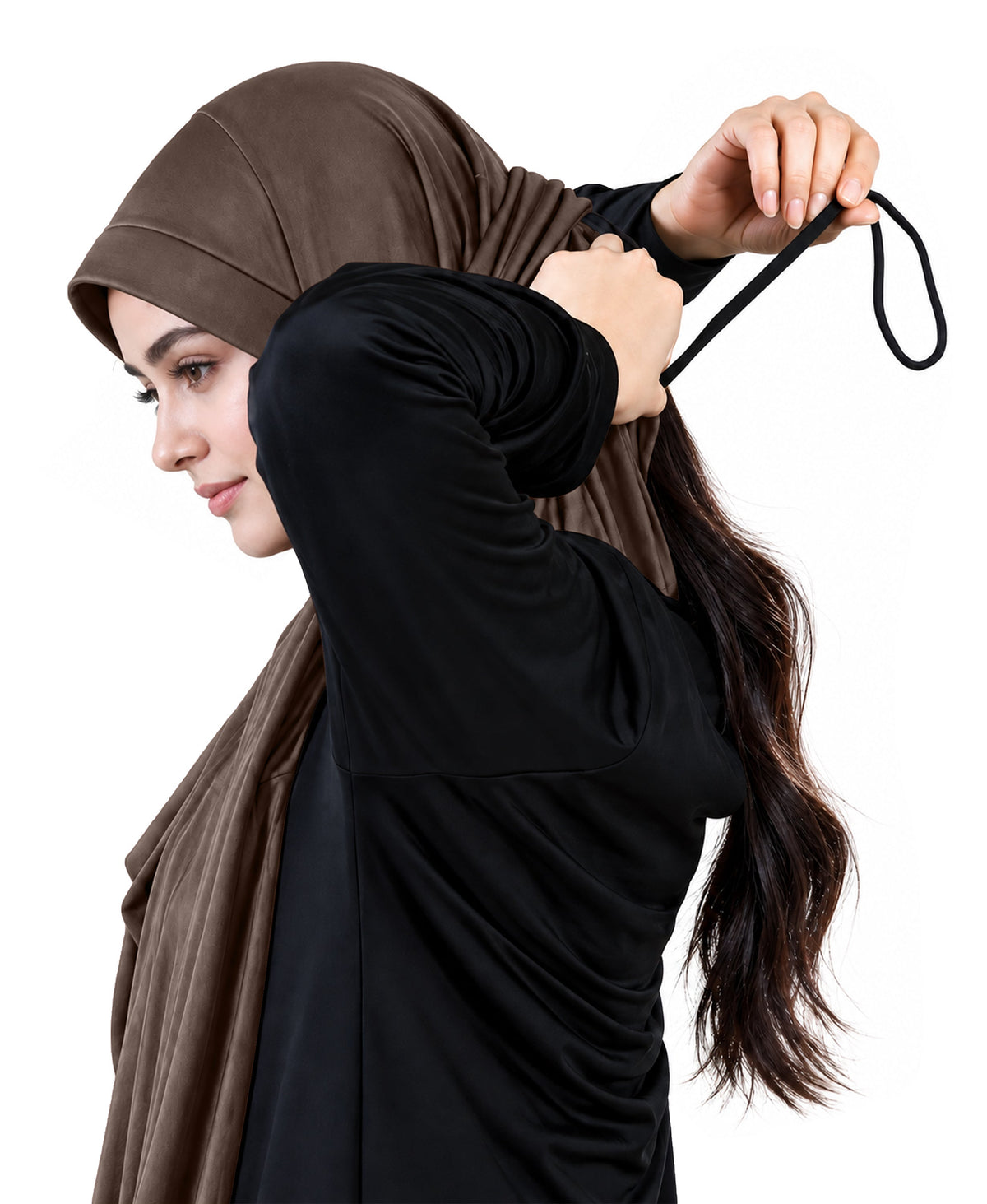 MEHAR HIJAB Faeezah ready-to-wear hijab in Formal Grey