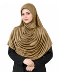 MEHAR Faeezah Hijab New & Improved for Women - Gold / Mauve / Olive / Deep Teal / Bottle Green