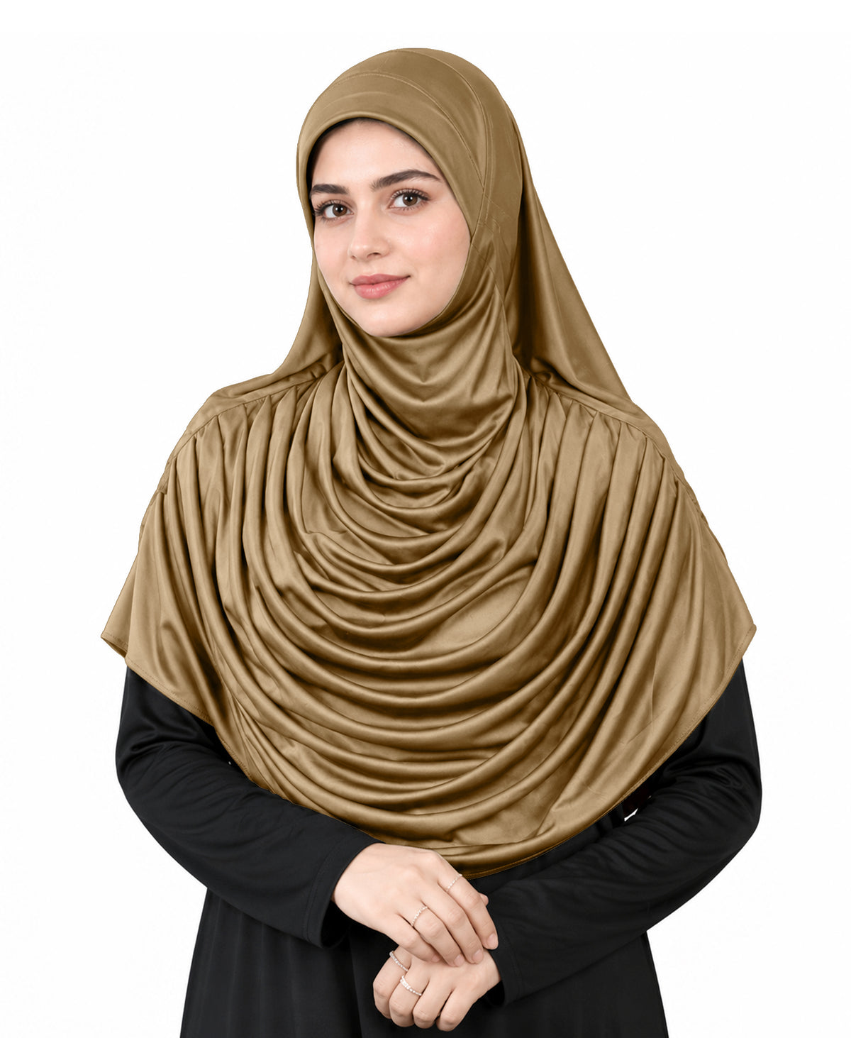 MEHAR HIJAB Faeezah Hijab New & Improved for Women - Gold / Mauve / Olive / Deep Teal / Bottle Green