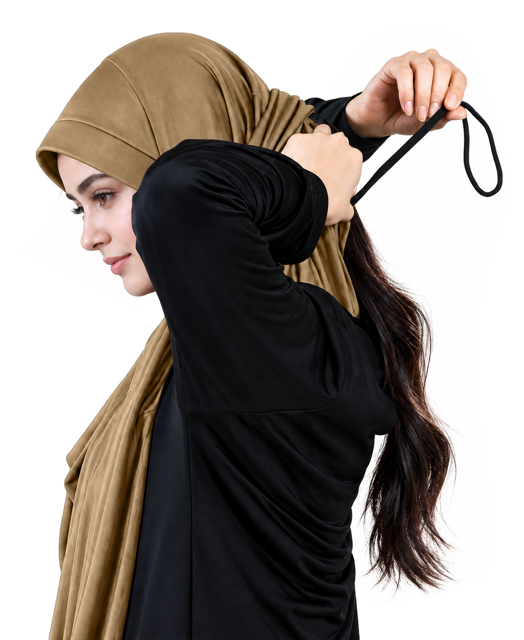 MEHAR Faeezah Hijab New & Improved for Women - Gold / Mauve / Olive / Deep Teal / Bottle Green