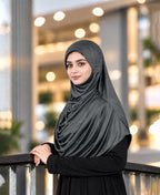 MEHAR HIJAB Faeezah ready-to-wear hijab in Grey