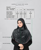 MEHAR HIJAB Faeezah ready-to-wear hijab in Grey