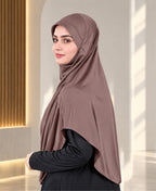MEHAR Faeezah Hijab New & Improved for Women - Gold / Mauve / Olive / Deep Teal / Bottle Green