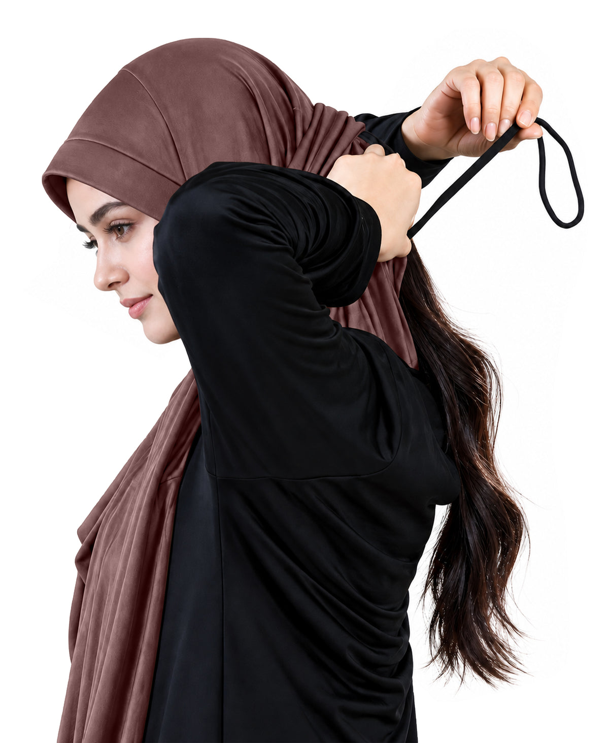 MEHAR Faeezah Hijab New & Improved for Women - Gold / Mauve / Olive / Deep Teal / Bottle Green