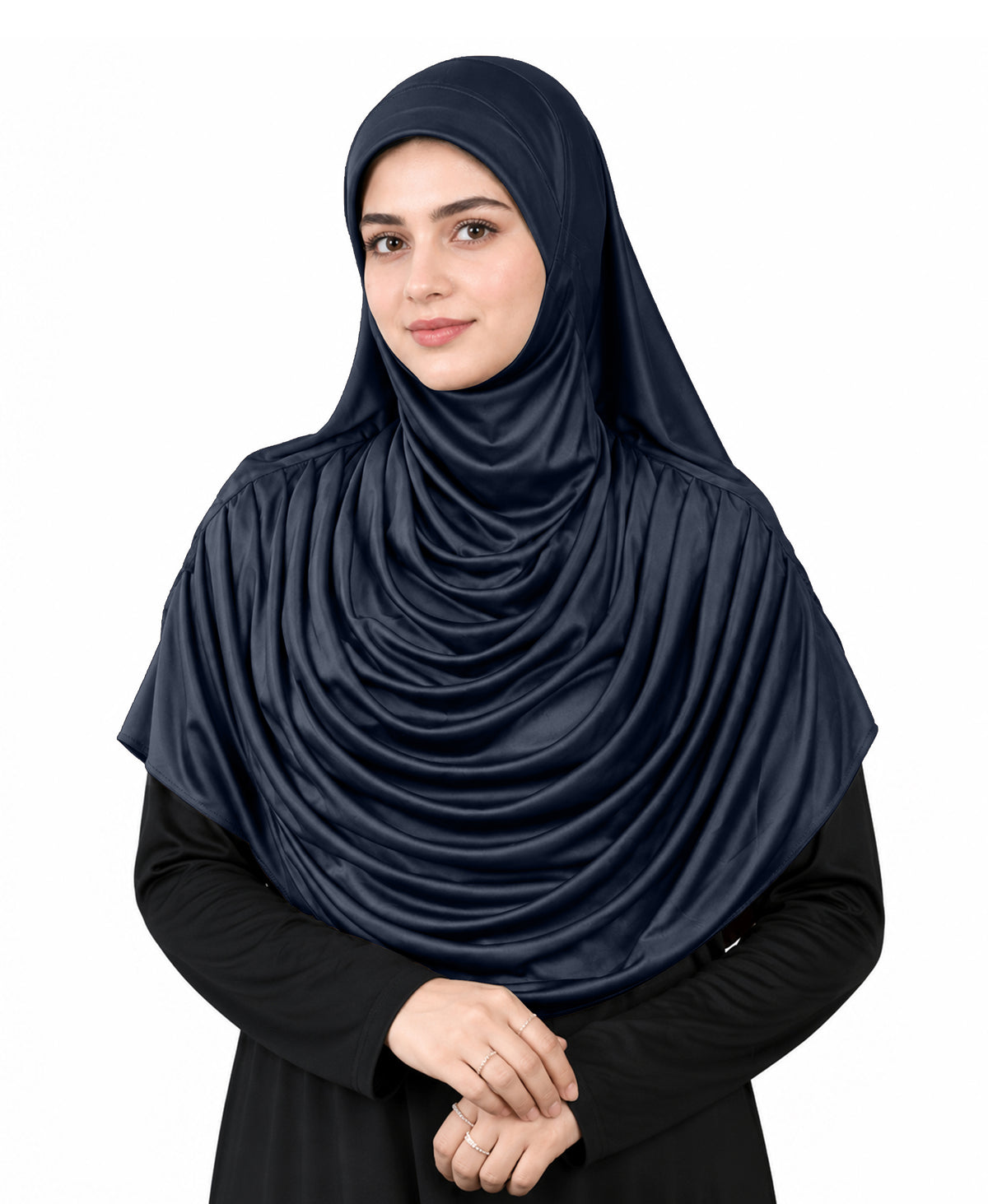 MEHAR HIJAB Faeezah Hijab New & Improved for Women - Navy / Silver / Grey / Formal Grey / White