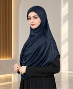 MEHAR Faeezah Hijab New & Improved for Women - Navy / Silver / Grey / Formal Grey / White